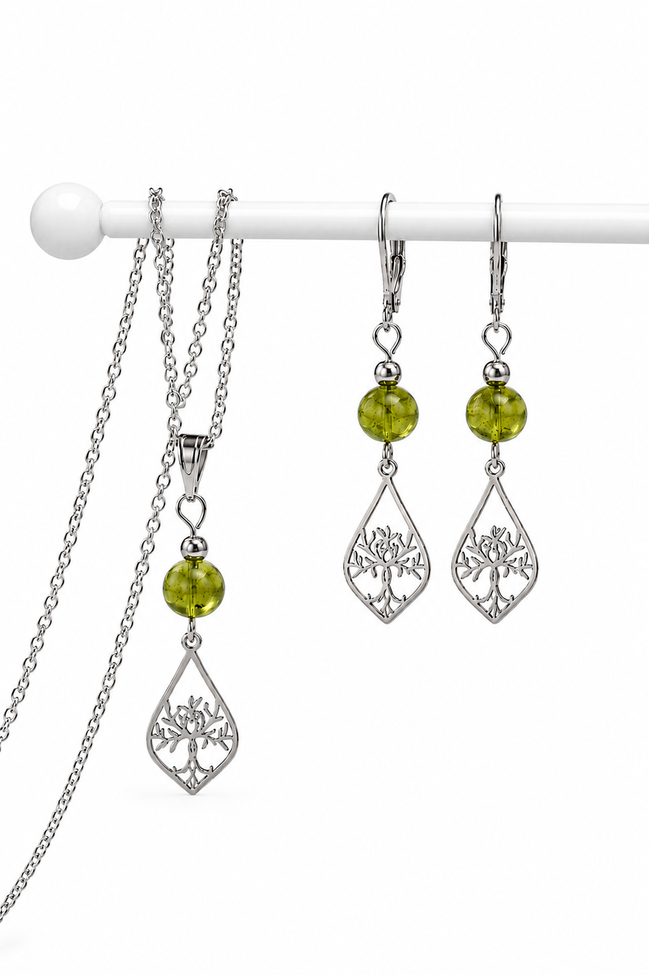 PARURE EN  PERIDOT