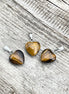 PENDENTIF COEUR - ŒIL DE TIGRE