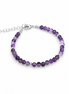 - Bracelet camaïeu d'Améthyste facettée