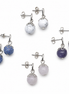 Boucles d'oreilles PERLES MATES
