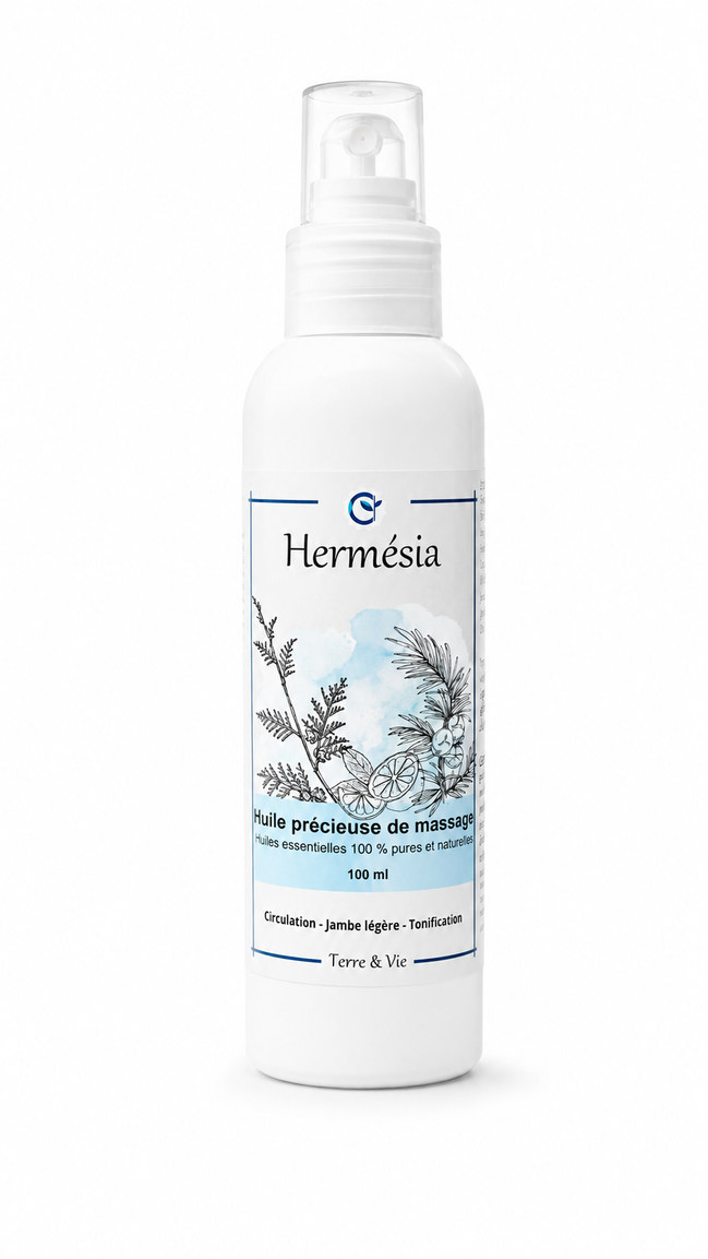 OFFRE AOUT 2026 - Huile précieuse de massage - HERMESIA –  jambes légères et tonifiées