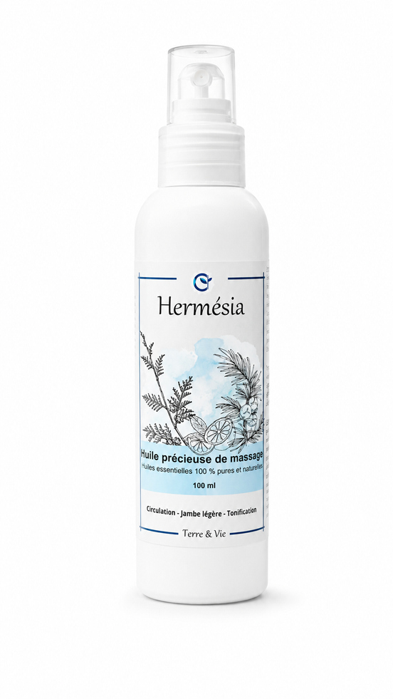 OFFRE AOUT 2026 - Huile précieuse de massage - HERMESIA –  jambes légères et tonifiées