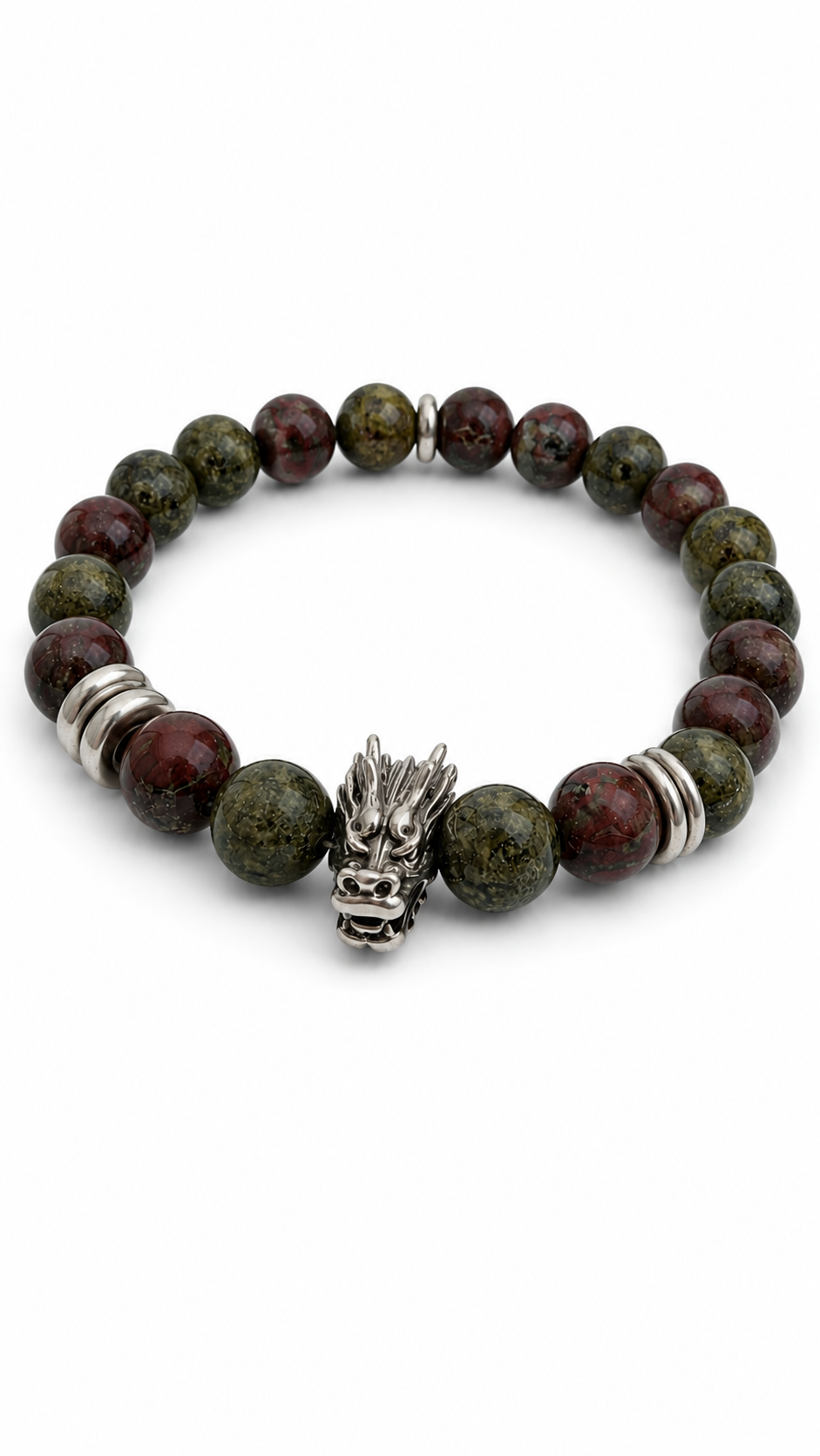 Bracelet Dragon – Jaspe sang de dragon