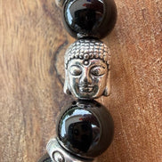 Bracelet Bouddha Tourmaline noire D8