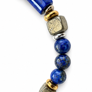 Bracelet lapis-lazuli et pyrite