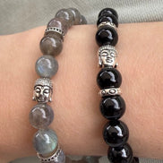 Bracelet Bouddha Tourmaline noire D8