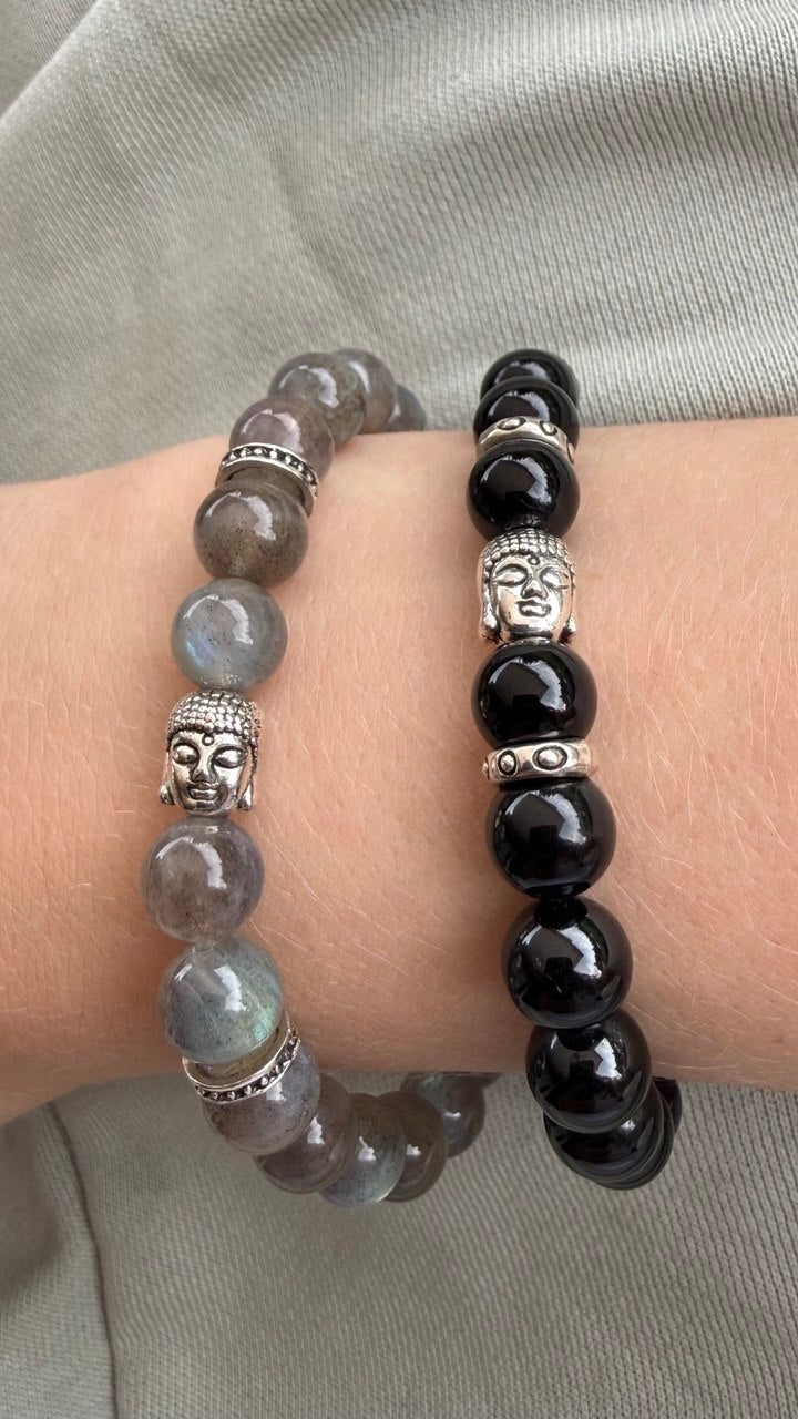 Bracelet Bouddha Tourmaline noire D8