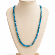 Collier et / ou bracelet Apatite bleue facettée