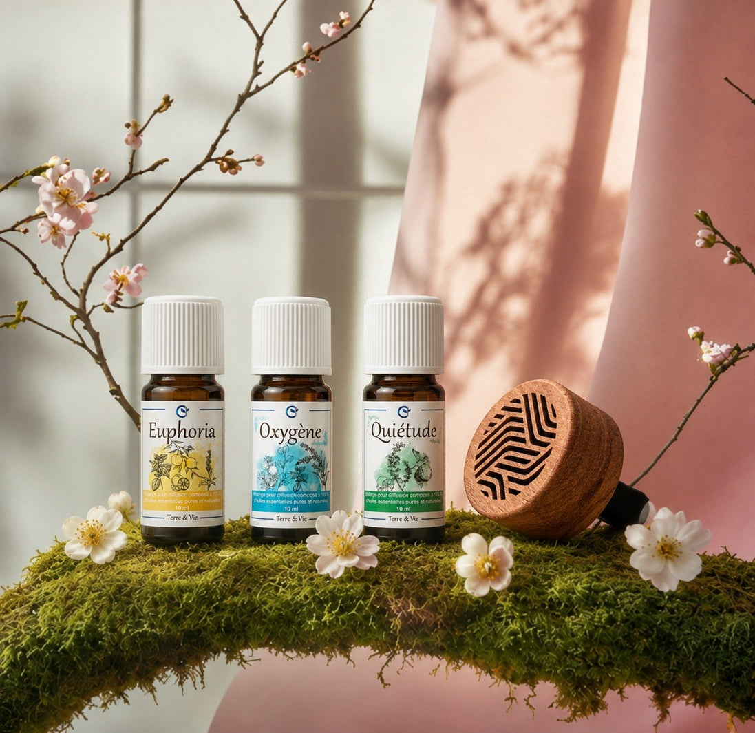 Duo NOMADE : Diffuseur auto + Huile essentielle