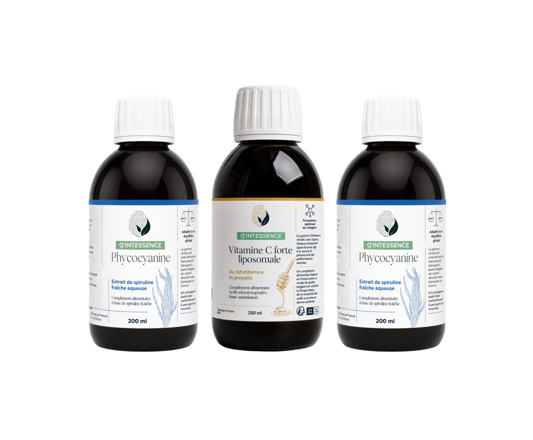 OFFRE : 2 x PHYCOCYANINE 2G + 1 x VITAMINE C LIPOSOMALE