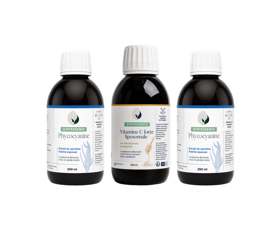 OFFRE : 2 x PHYCOCYANINE 2G + 1 x VITAMINE C LIPOSOMALE