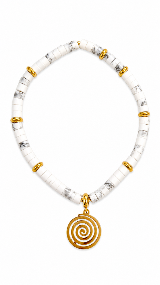 BRACELET HEISHI EN HOWLITE