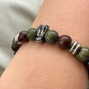 Bracelet Dragon – Jaspe sang de dragon