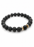 Bracelet Yin-yang en Shungite, version mate