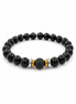 Bracelet Yin-yang en Shungite, version polie