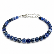 - Bracelet Sodalite facettée