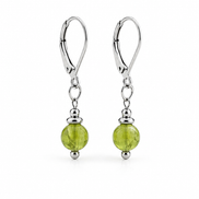Collection de boucles d'oreilles en péridot