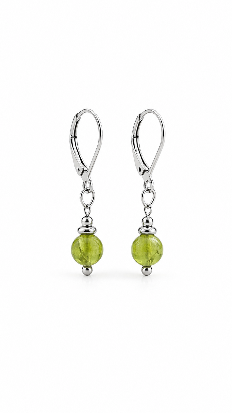 Collection de boucles d'oreilles en péridot