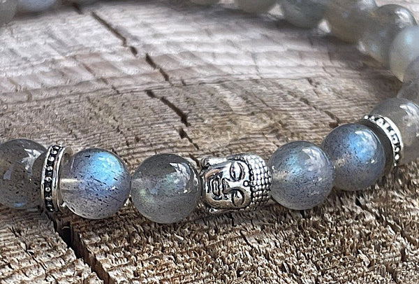 Bracelet Bouddha Labradorite D8