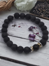 Bracelet Yin-yang en Shungite, version mate