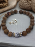 Bracelet en Jaspe paysage et Howlite - collection Yin-Yang