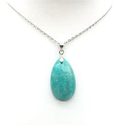 Pendentif Goutte en Amazonite