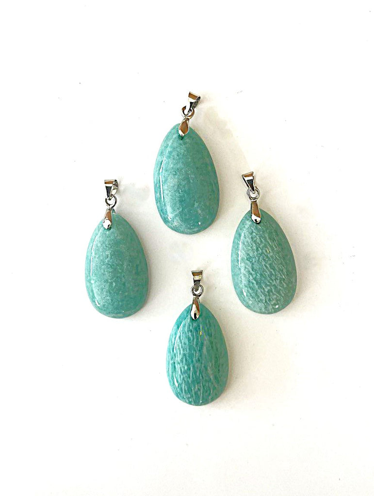 Pendentif Goutte en Amazonite