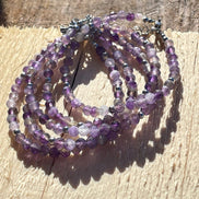 Bracelet camaïeu d'Améthyste facettée