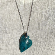 Pendentif - Grand cœur facetté