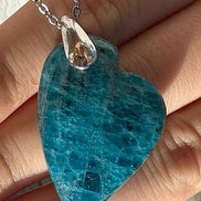 Pendentif - Grand cœur facetté