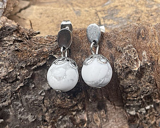 Boucles d'oreilles PERLES MATES