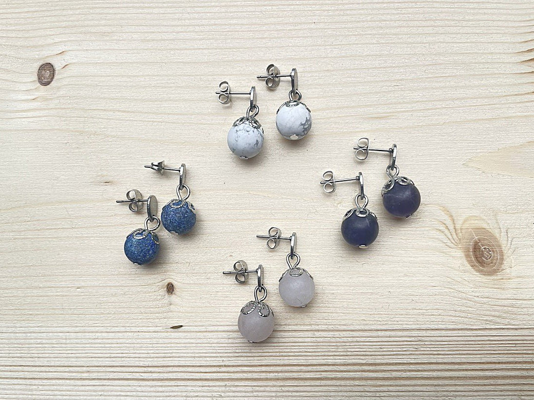 Boucles d'oreilles PERLES MATES