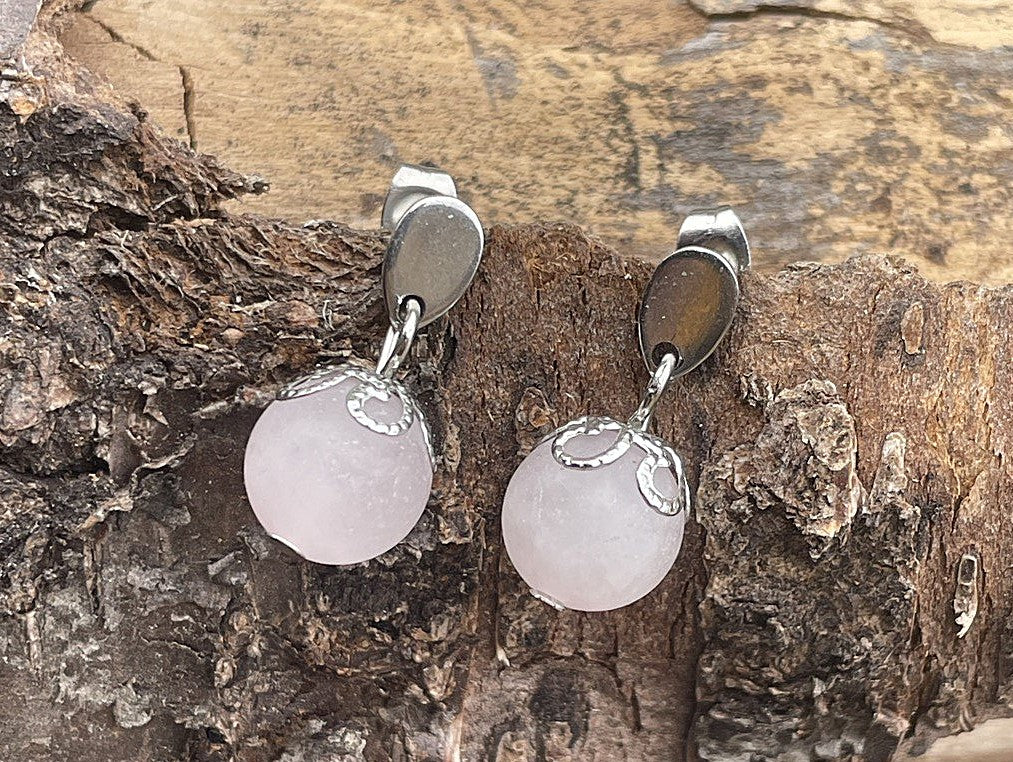 Boucles d'oreilles PERLES MATES