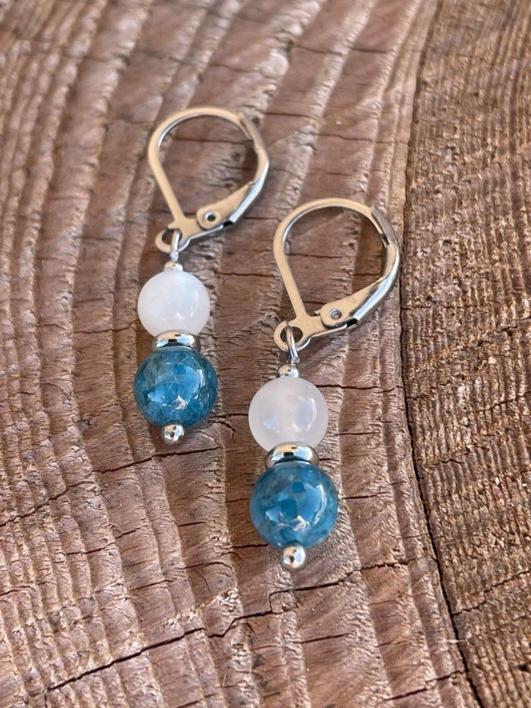 BO Apatite bleue et Pierre de lune