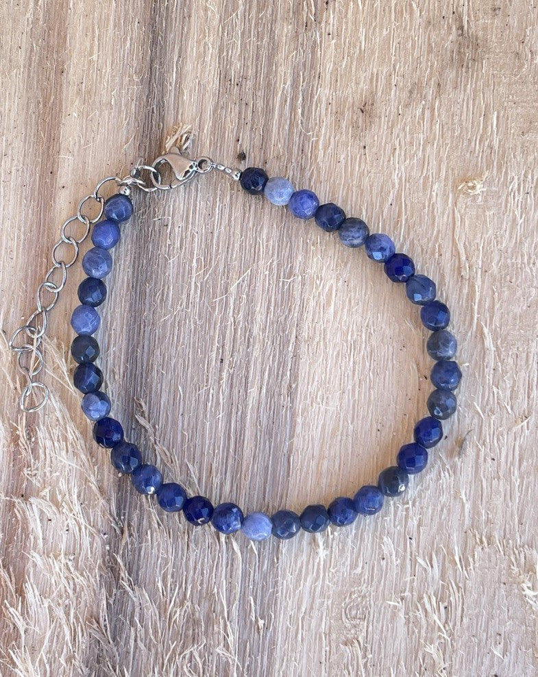 Bracelet Sodalite facettée