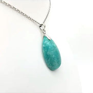 Pendentif Goutte en Amazonite