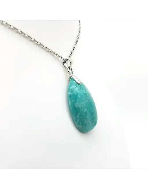 Pendentif Goutte en Amazonite