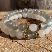 Bracelet Yin-yang Lune Blanche