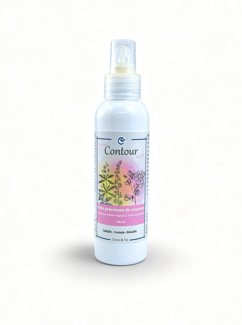 - Duo : Contour, huile précieuse et rouleau de massage - silhouette & fermeté -