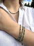 Collier et / ou bracelet en émeraude