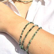 Collier et / ou bracelet en émeraude