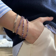 Bracelet camaïeu d'Améthyste facettée