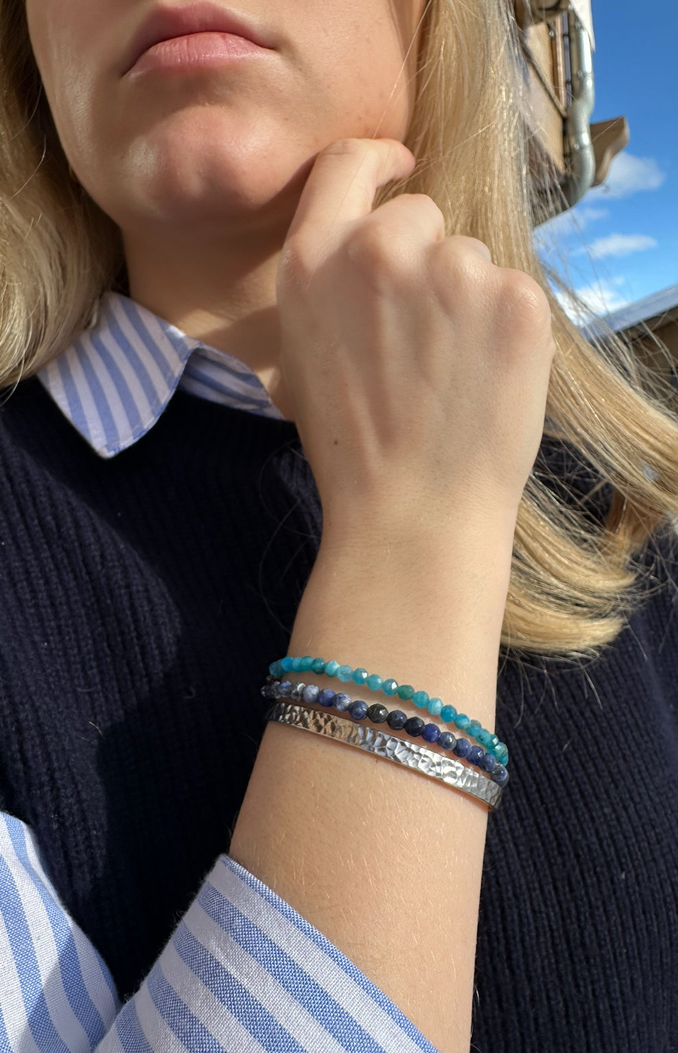 Bracelet Sodalite facettée