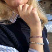 Bracelet camaïeu d'Améthyste facettée