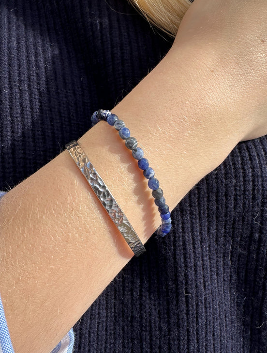 Bracelet Sodalite facettée
