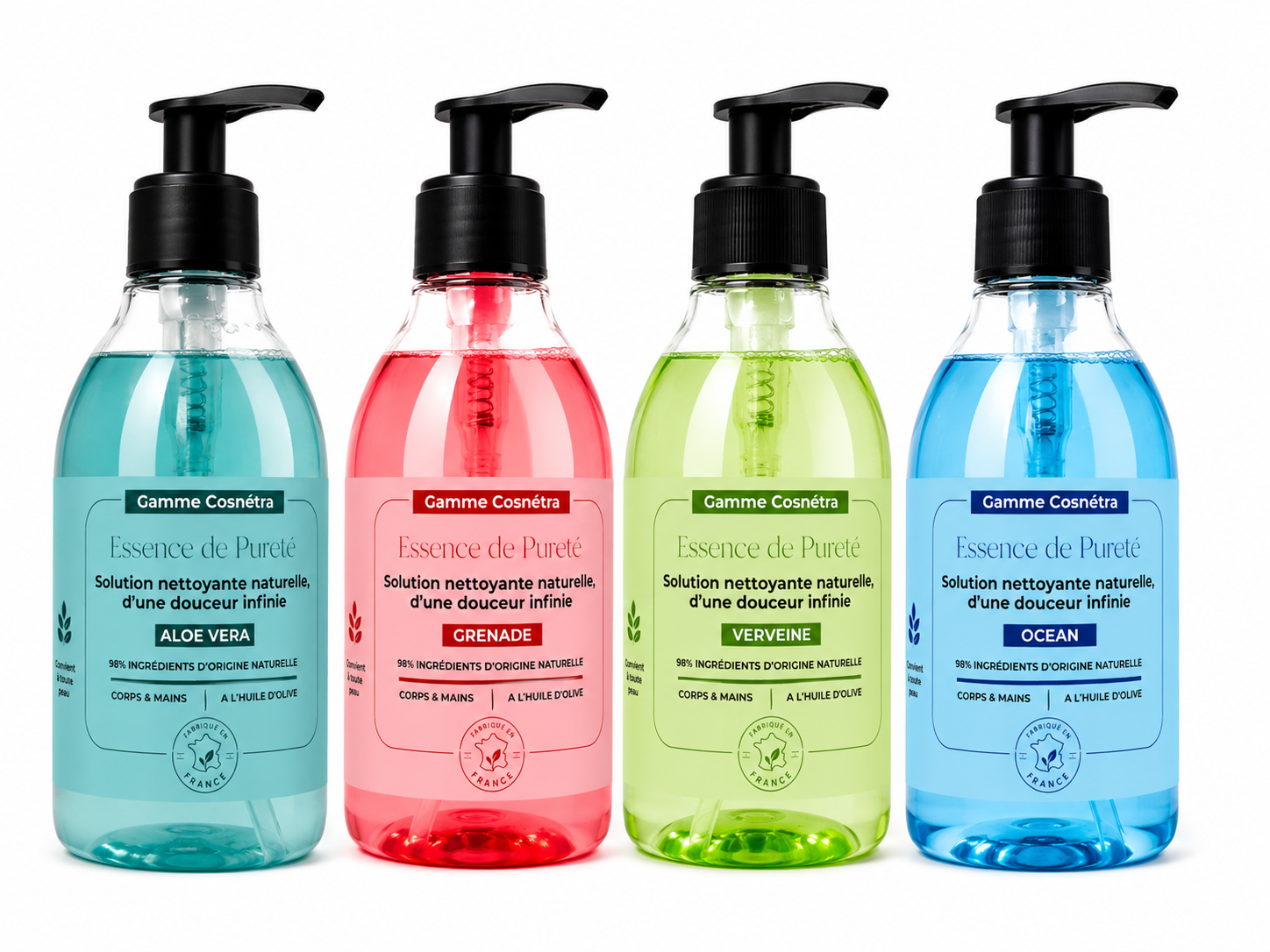 ESSENCE DE PURETE - lot de 4 parfums différents
