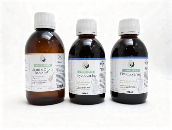 - OFFRE : 2 Phycocyanine 2g + 1 vitamine C Forte liposomale -