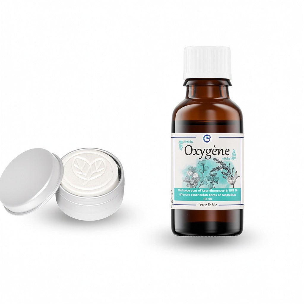 Duo : galet diffuseur feuilles + huile essentielle au choix