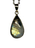 Pendentif en pierre de lune arc-en-ciel