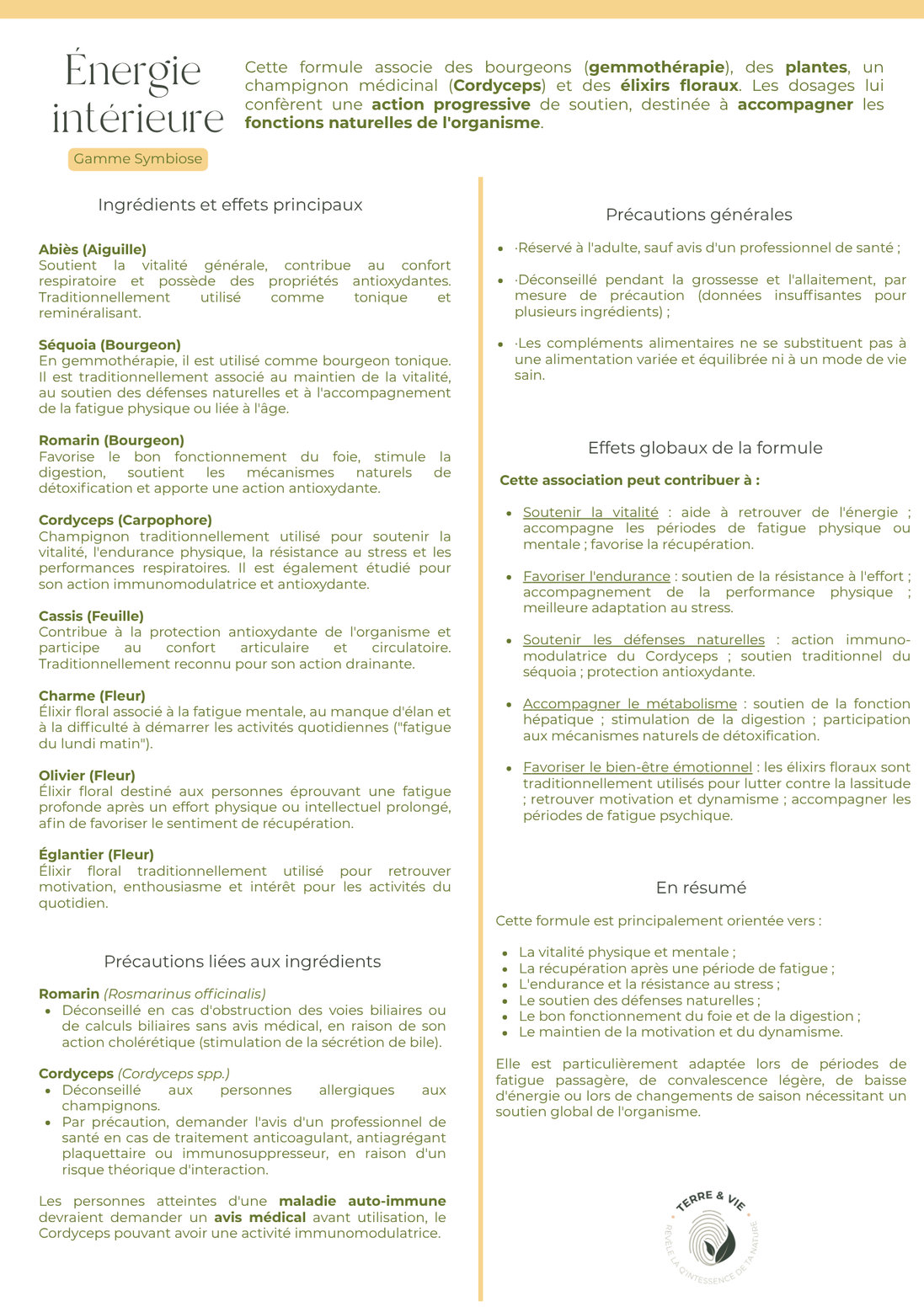Gamme symbiose -  ENERGIE INTERIEURE